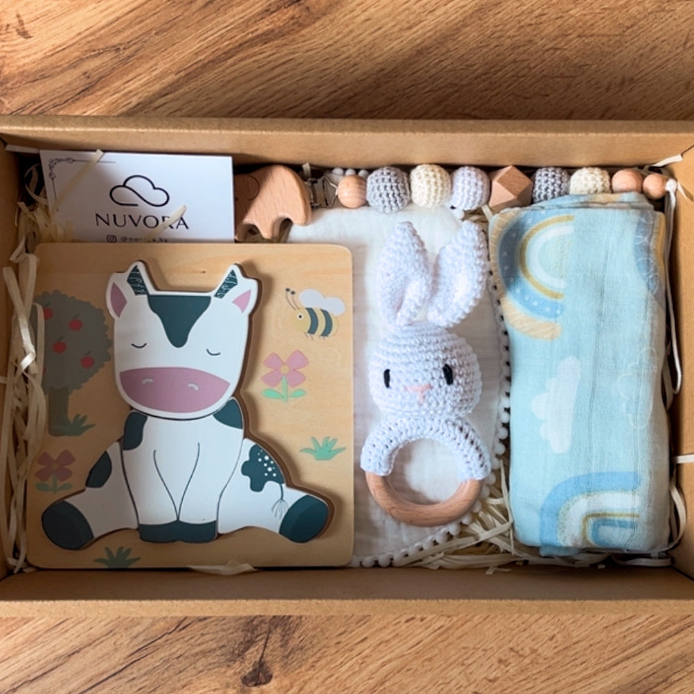 Canastilla Mediana “Pequeñ@s Explorador@s” 🐮