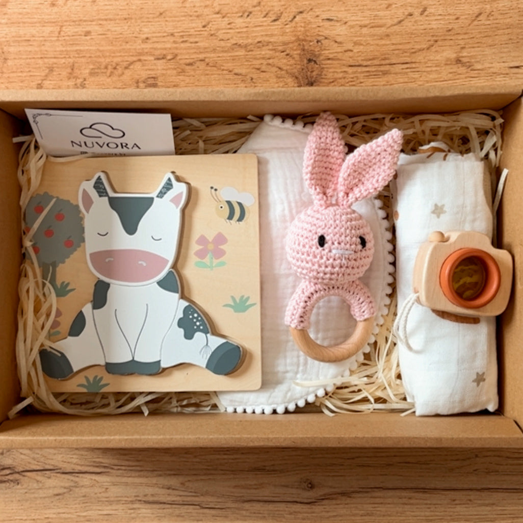 Canastilla Mediana “Pequeñ@s Explorador@s” 🐮