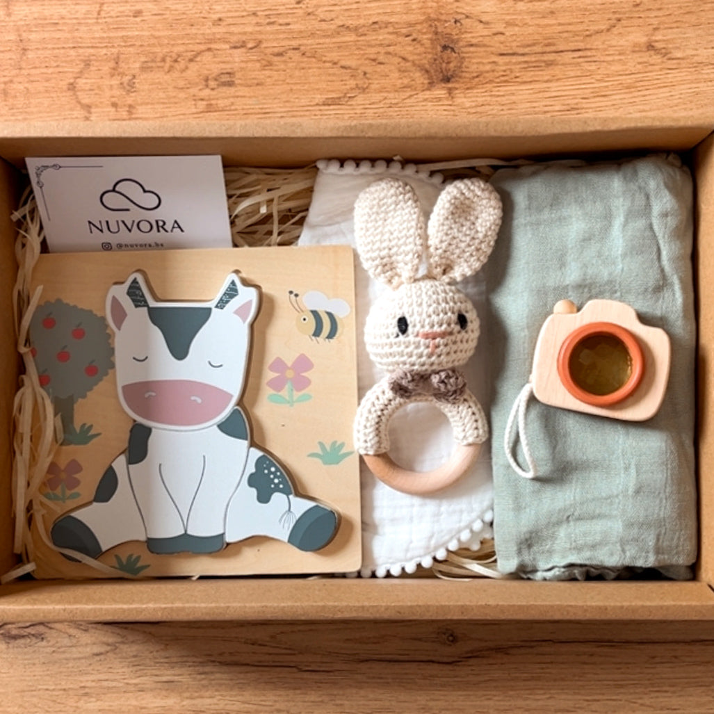 Canastilla Mediana “Pequeñ@s Explorador@s” 🐮