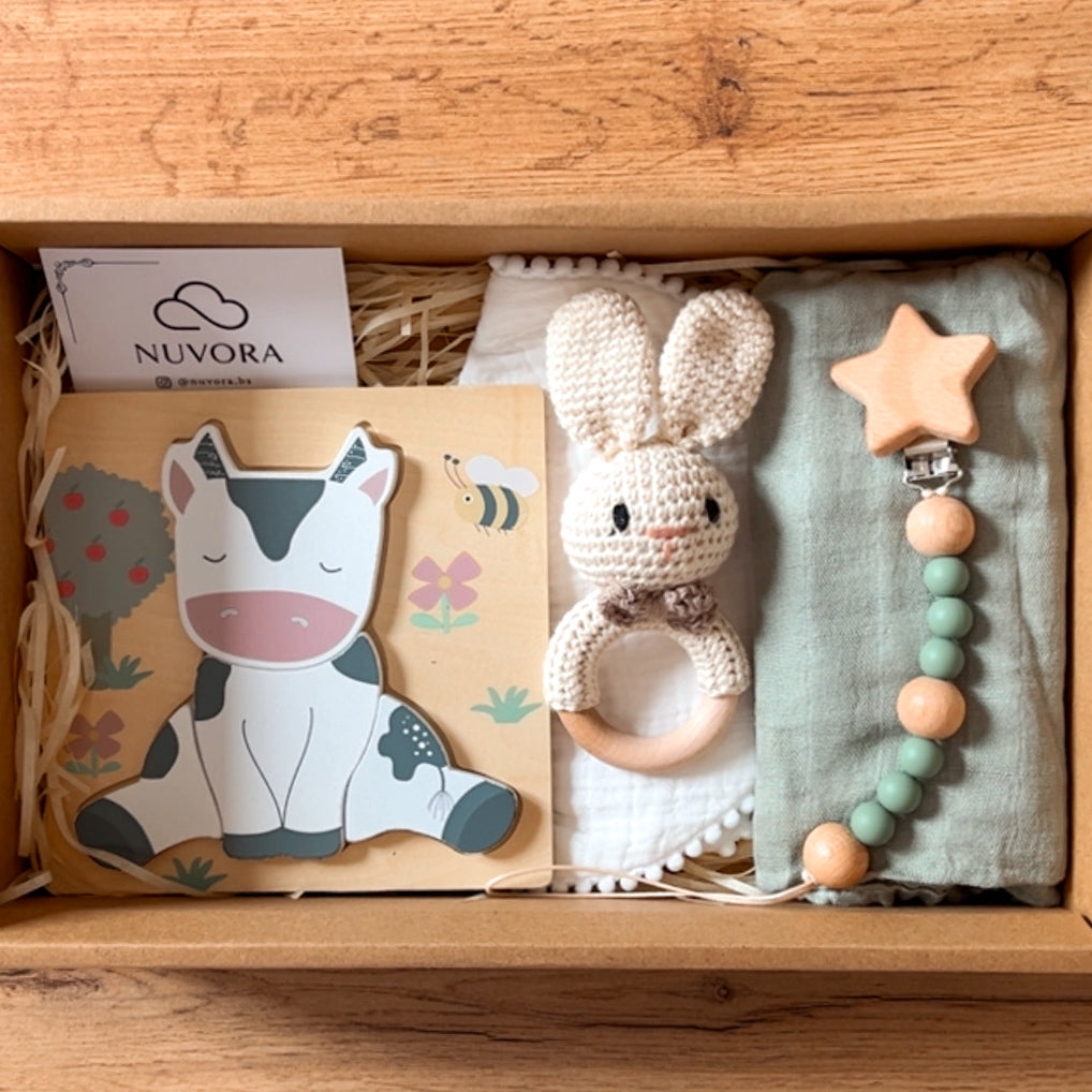 Canastilla Mediana “Pequeñ@s Explorador@s” 🐮