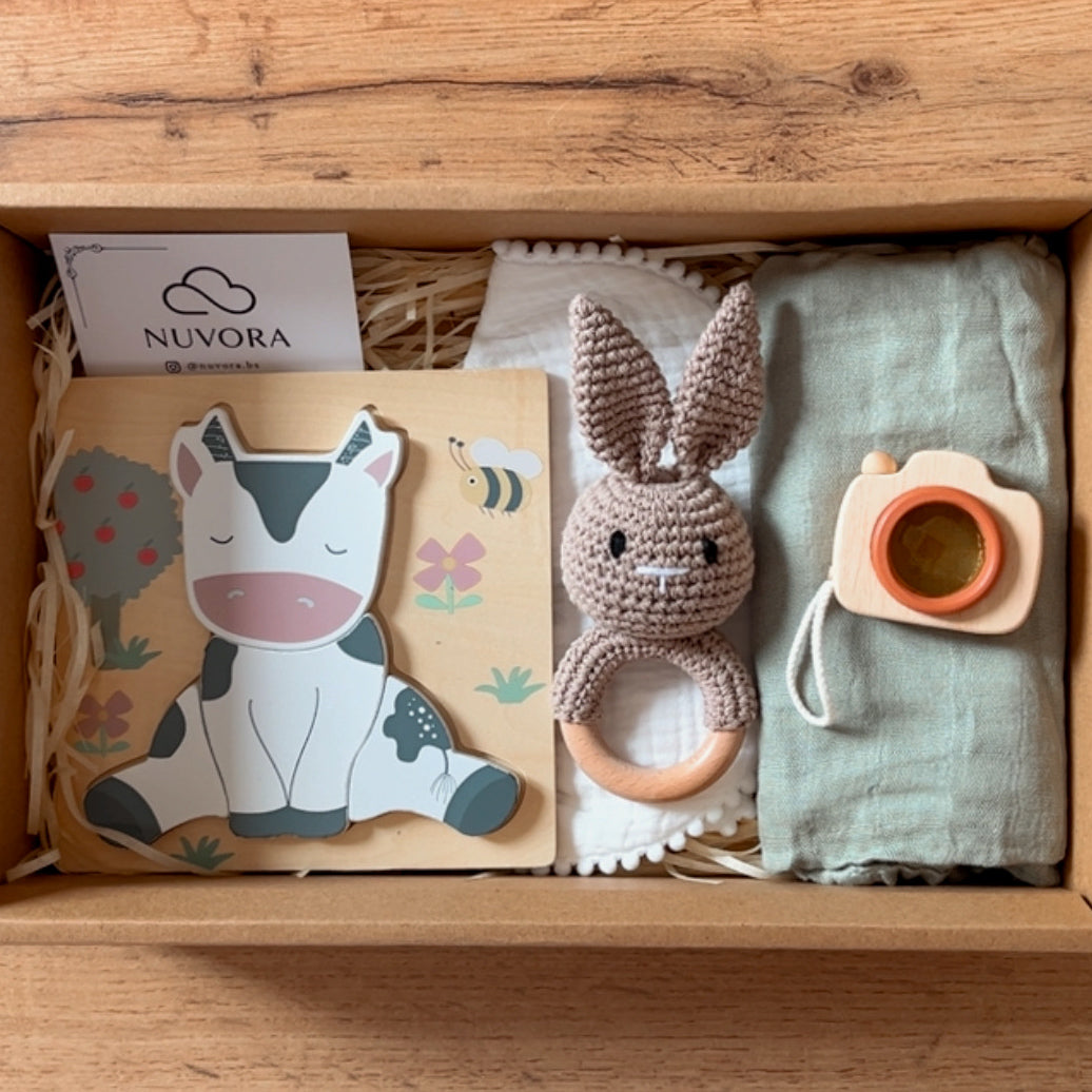 Canastilla Mediana “Pequeñ@s Explorador@s” 🐮