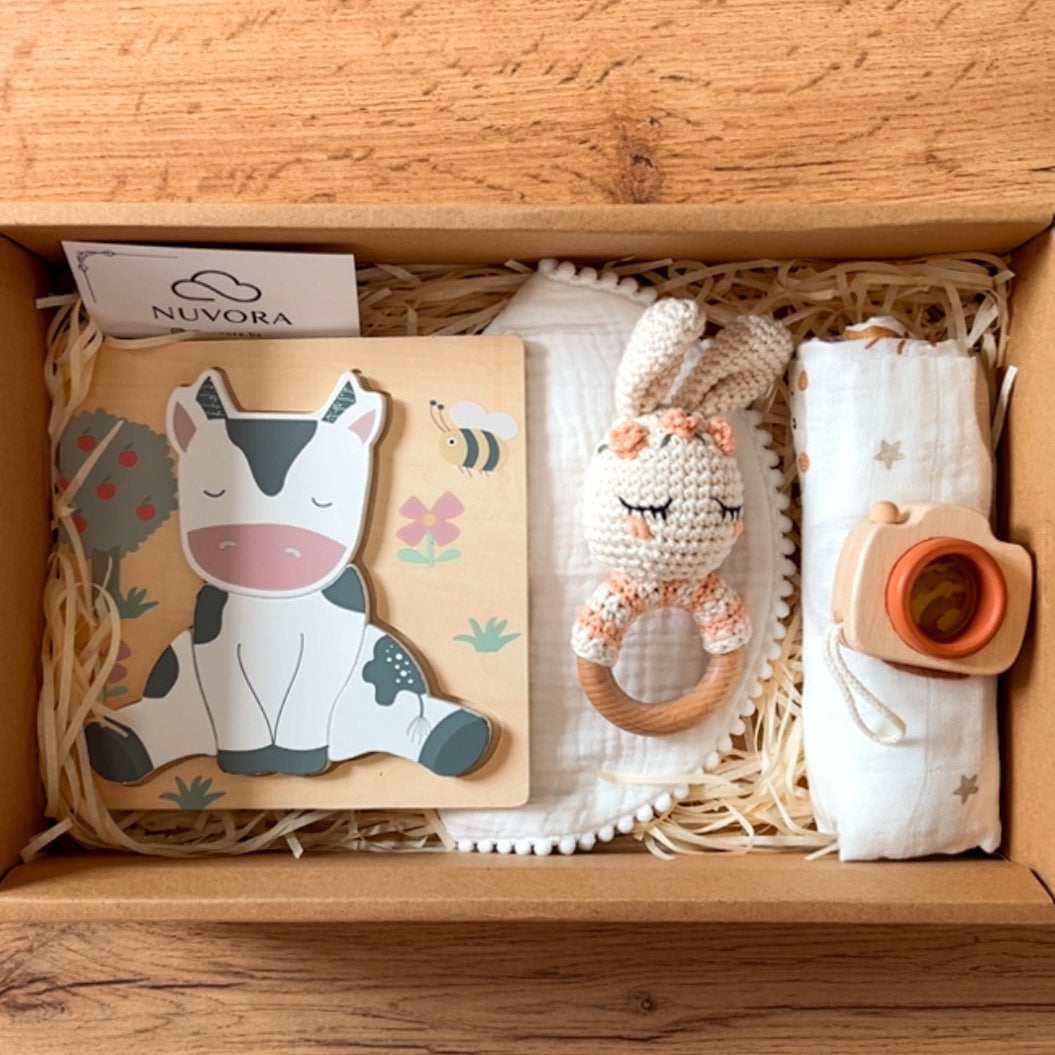 Canastilla Mediana “Pequeñ@s Explorador@s” 🐮