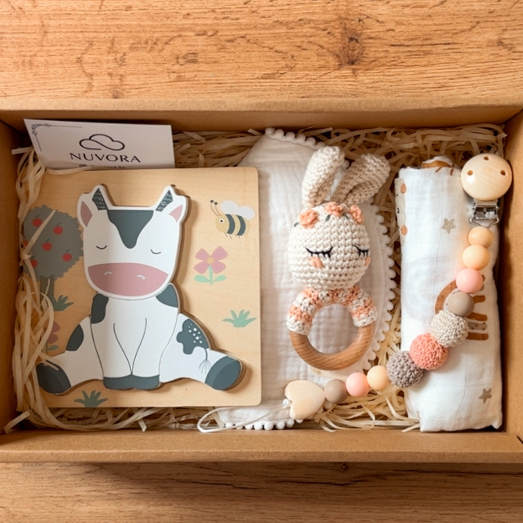 Canastilla Mediana “Pequeñ@s Explorador@s” 🐮