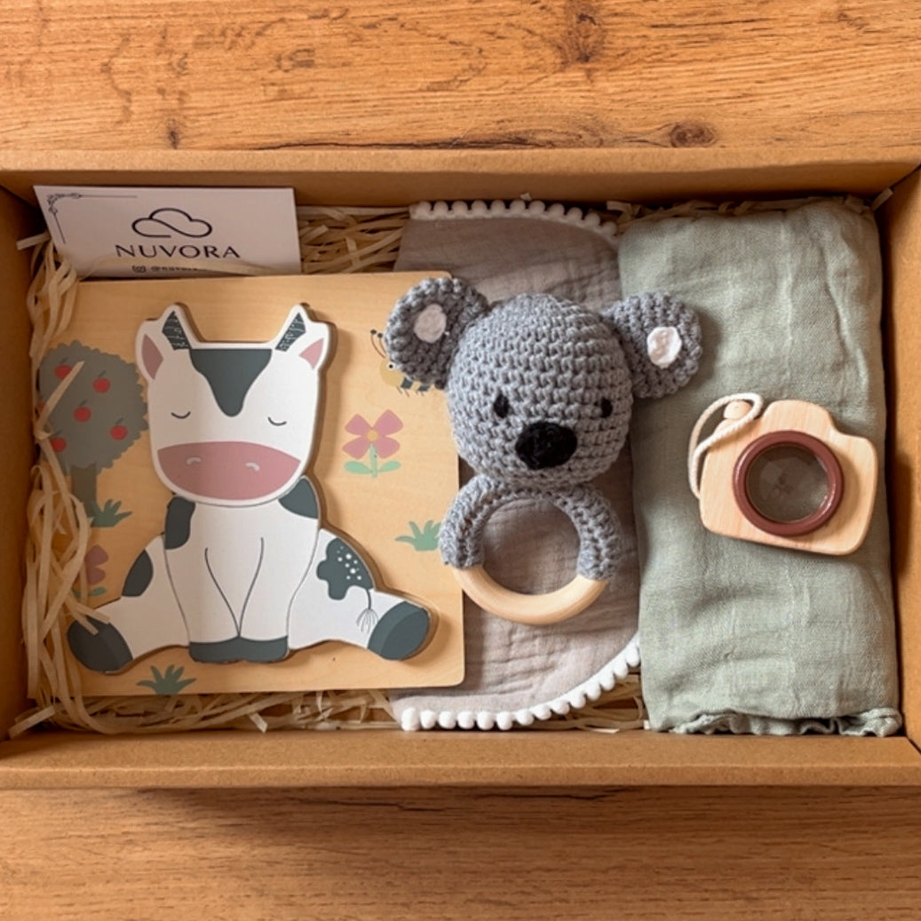 Canastilla Mediana “Pequeñ@s Explorador@s” 🐮