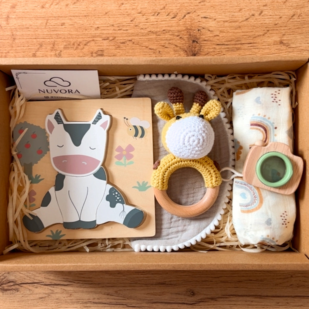 Canastilla Mediana “Pequeñ@s Explorador@s” 🐮