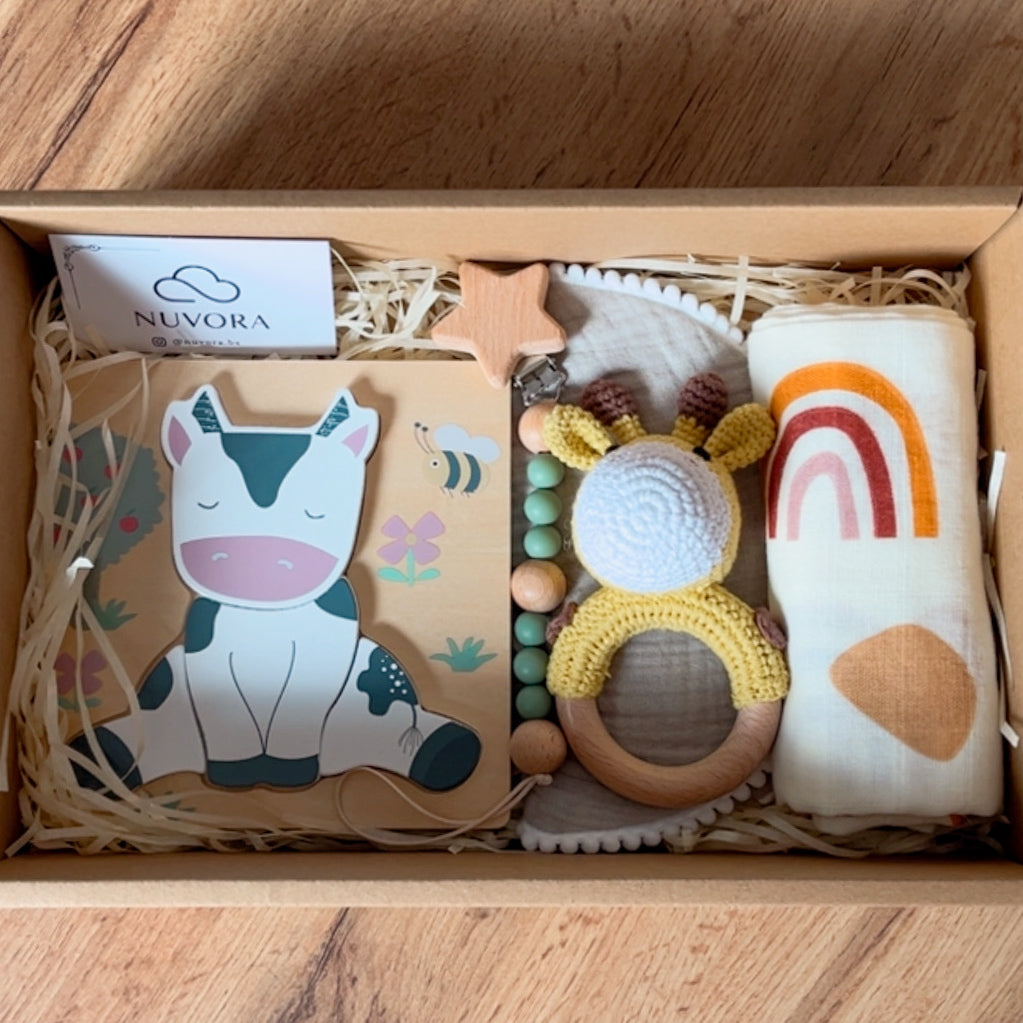 Canastilla Mediana “Pequeñ@s Explorador@s” 🐮