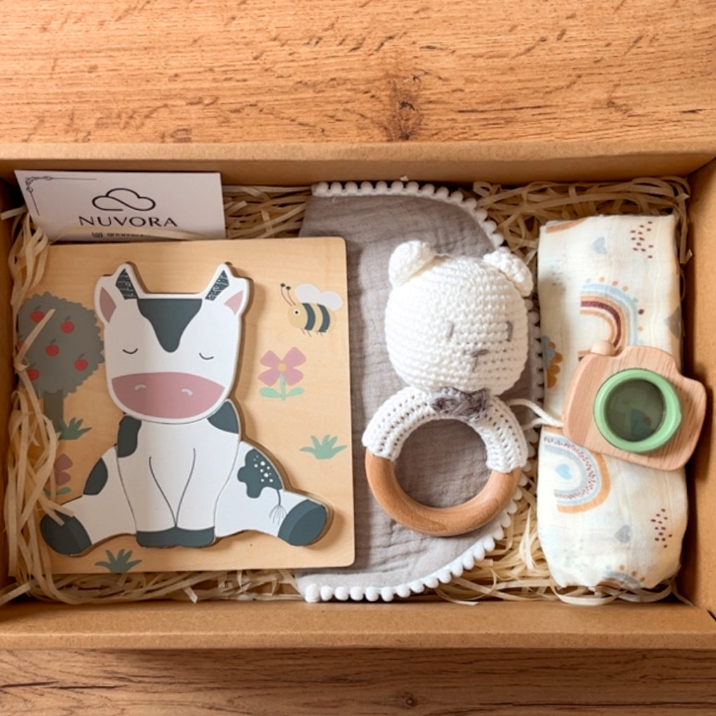 Canastilla Mediana “Pequeñ@s Explorador@s” 🐮